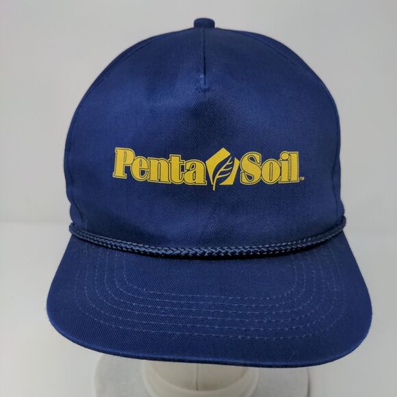 Penta Soil Snapback Rope Hat Blue OSFA Adjustable Solid Vent Holes - Picture 2 of 8